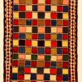 149 Gabbeh Bachtiar-Stämme 215 x 145 cm West-Iran Schafwolle auf Baumwollkette 1950-70 bester Zustand